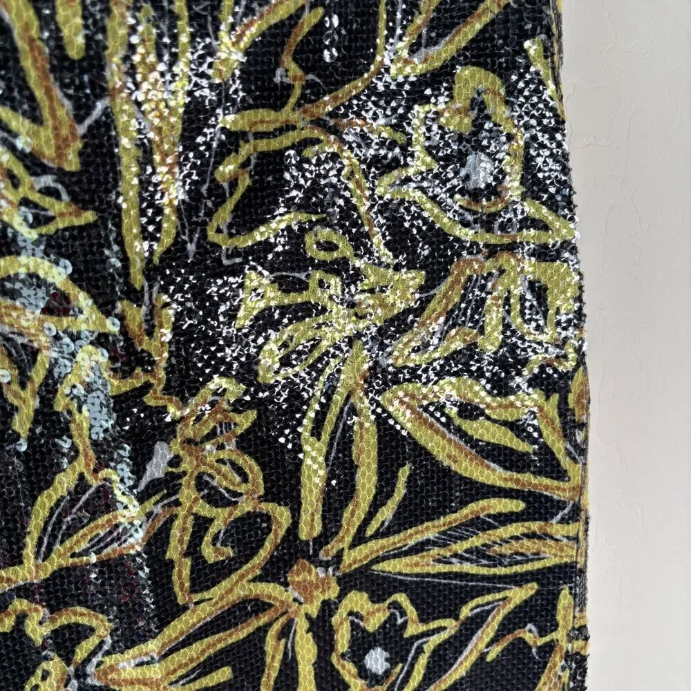 Diane Von Furstenberg Tailored Sequin Pencil Skirt
